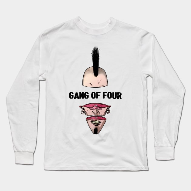 Punk Man Gang Of Four Long Sleeve T-Shirt by limatcin